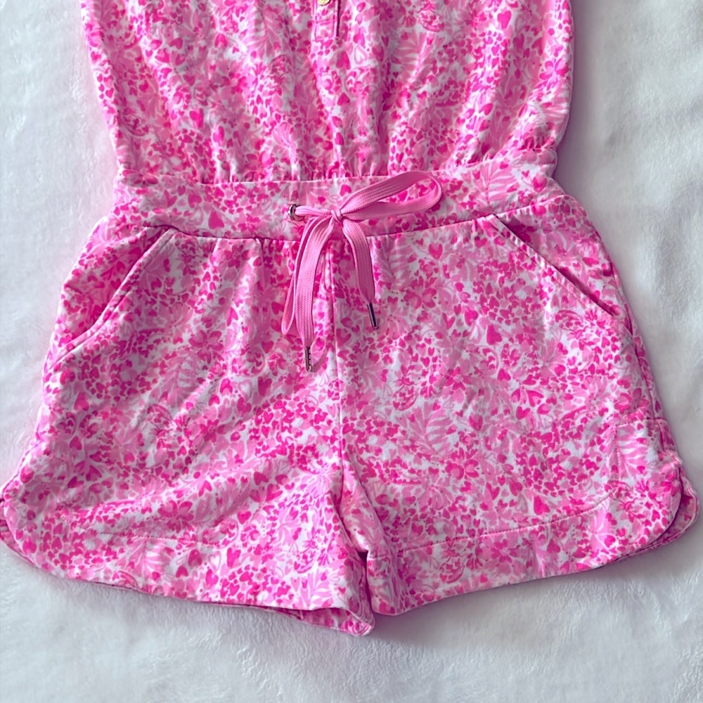 Lilly Pulitzer Pink Textured One Piece with Collared Design size XXS - Picture 6 of 11